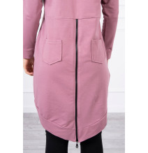 Women's sweatshirt with zipper at the back MI8997 pink