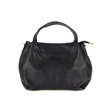 Genuine Leather Handbag 784 black