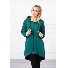 Felpa da donna con cerniera sul retro MI8997 grün