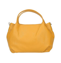 Genuine Leather Handbag 784 mustard