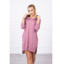 Dress with extended back and with e hood MI9078 dark pink