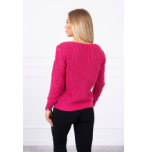 Ladies sweater MI2019-39 fuxia