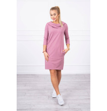 Dress with hood and pockets MIG8847 dark pink