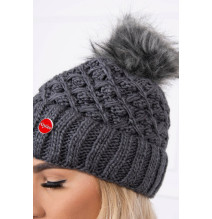 Women’s Winter Hat MIK165 graphite