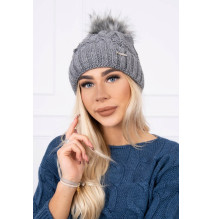 Women’s Winter Hat MIK163 dark gray