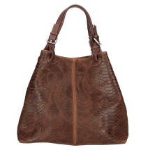 Ledertasche python stamp 35 braun