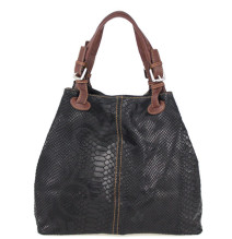Ledertasche python stamp 35 schwarz