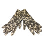 Women's gloves Jacquard GJG01 brown Made in Italy