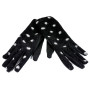 Dámske bodkované rukavice GLC39 čierne Made in Italy