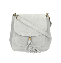 Bőr válltáska 1147 szürke