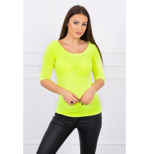 Women T-shirt MI8832 yellow neon
