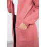 Dámsky sveter s kapucňou MI2020-10 svetloružový