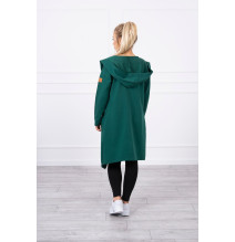 Cape with a hood MI9077 green
