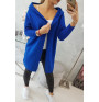 Sweater with hood MI2020-14 azure blue