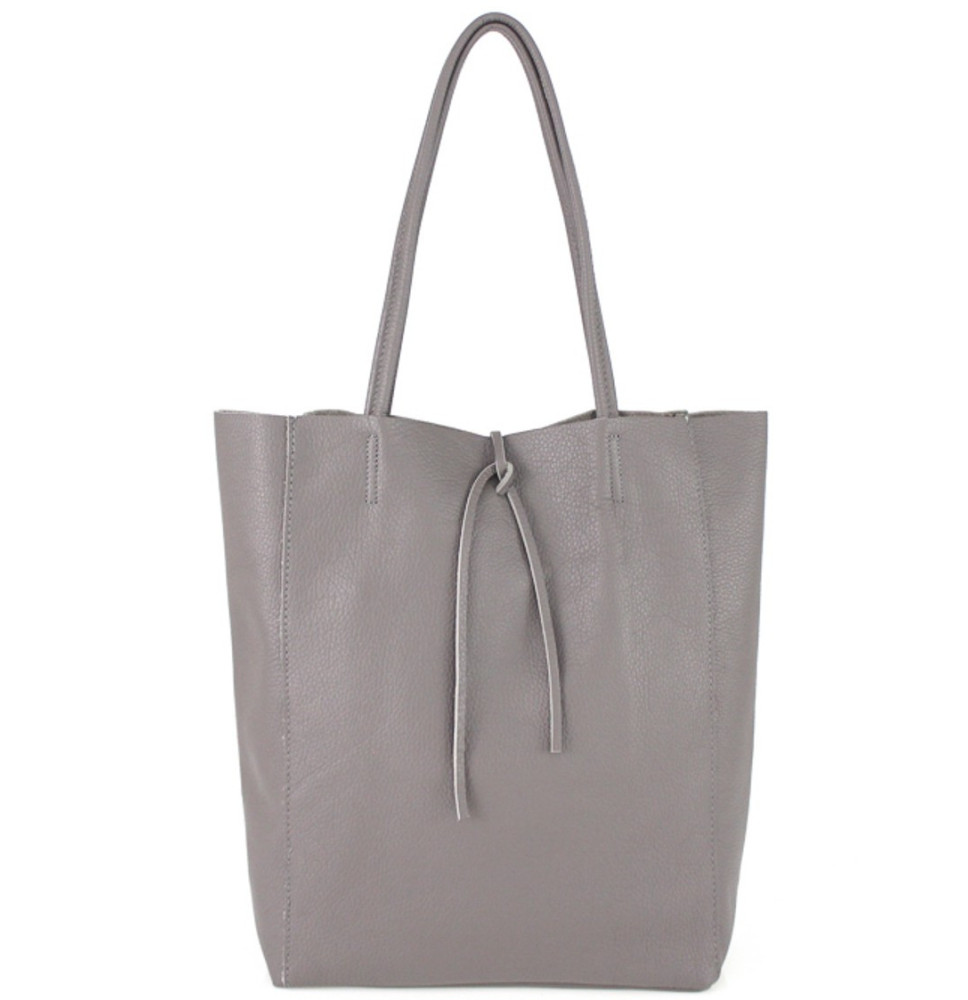Maxi Borsa in pelle 396 fumo