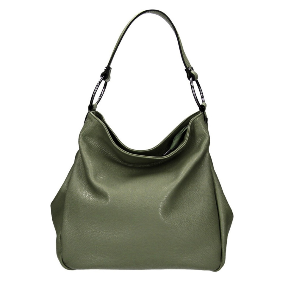 Genuine Shoulderbag 1081 military green Made in Italy