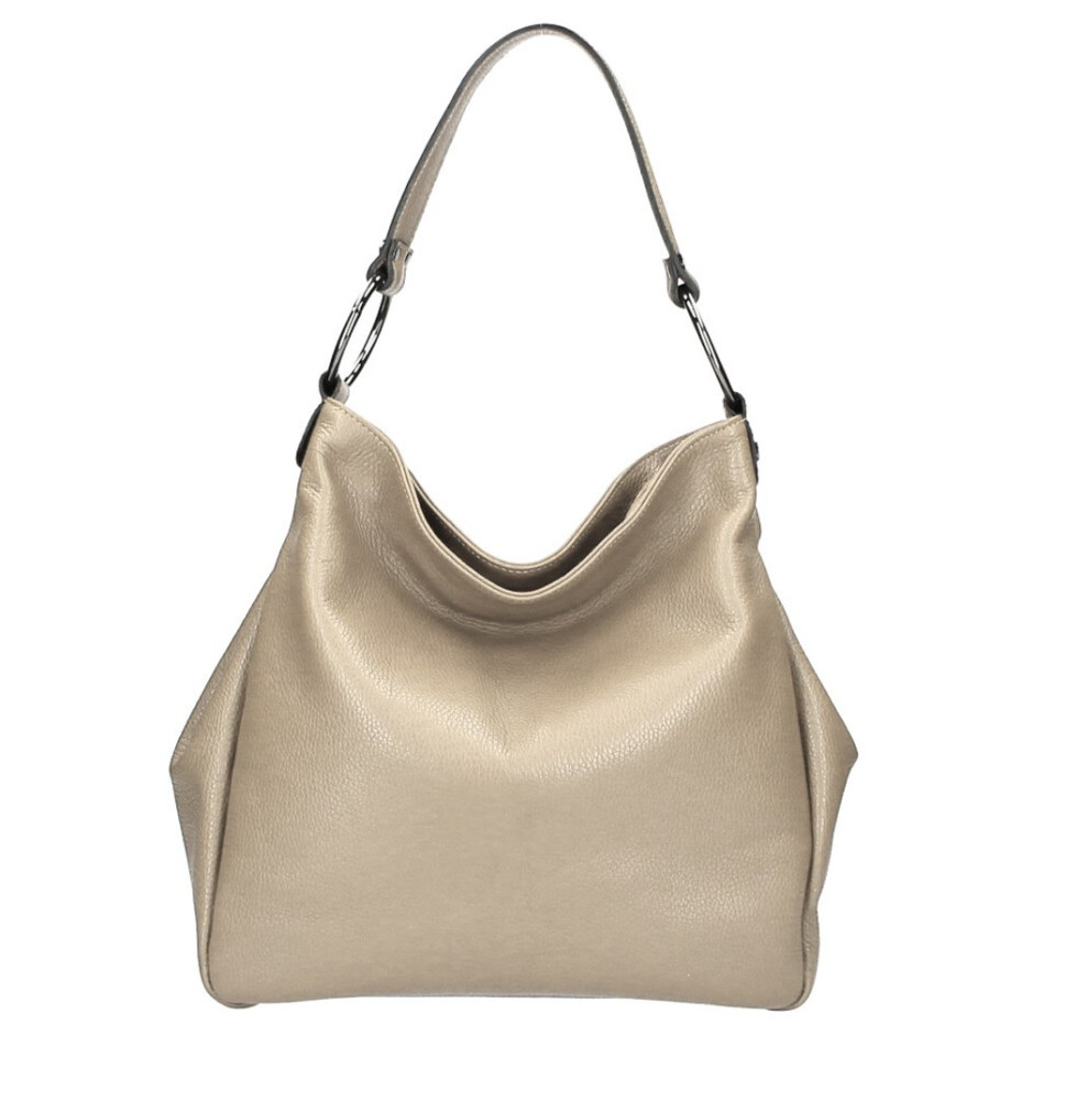 Genuine Shoulderbag 1081 taupe Made in Italy