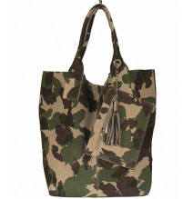 Maxi Ledertasche 804 militärgrün