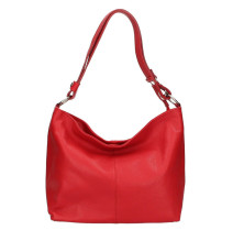 Genuine Leather Handbag 729 light red Made in Italy