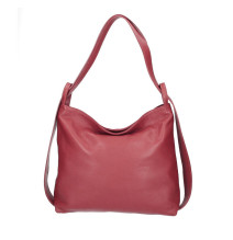 Bőr válltáska 579 piros Made in Italy