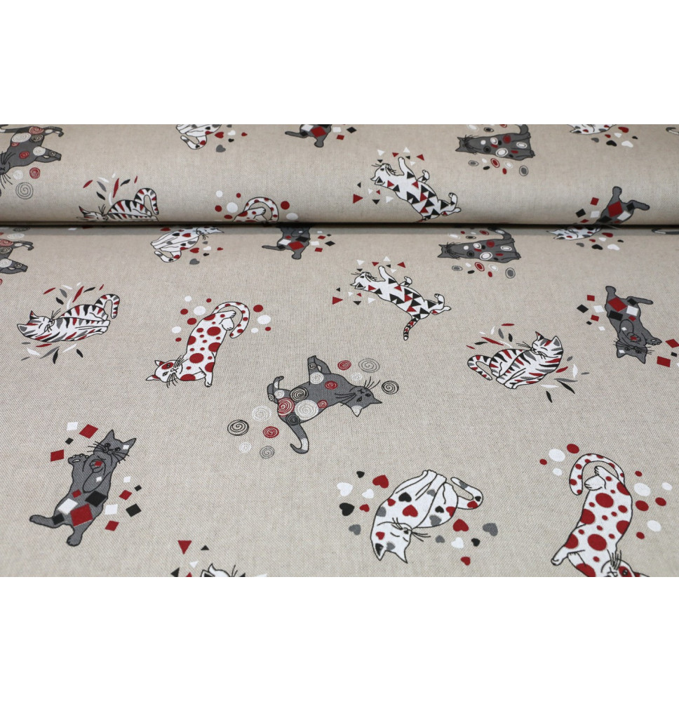 Fabric cats, h. 140 cm