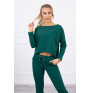 Women's set with oversize blouse MI9091 green