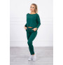 Women's set with oversize blouse MI9091 green