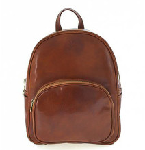 Leather backpack 5341 cognac