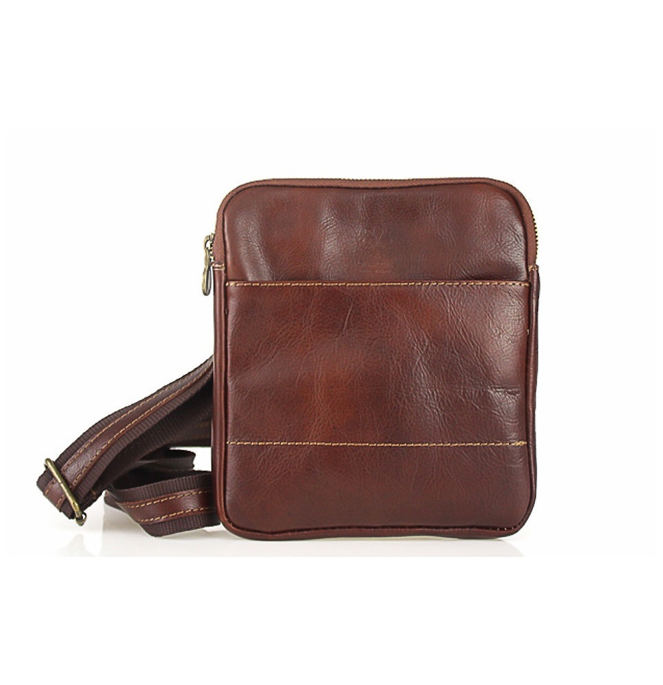 Leather Strap bag 383 brown