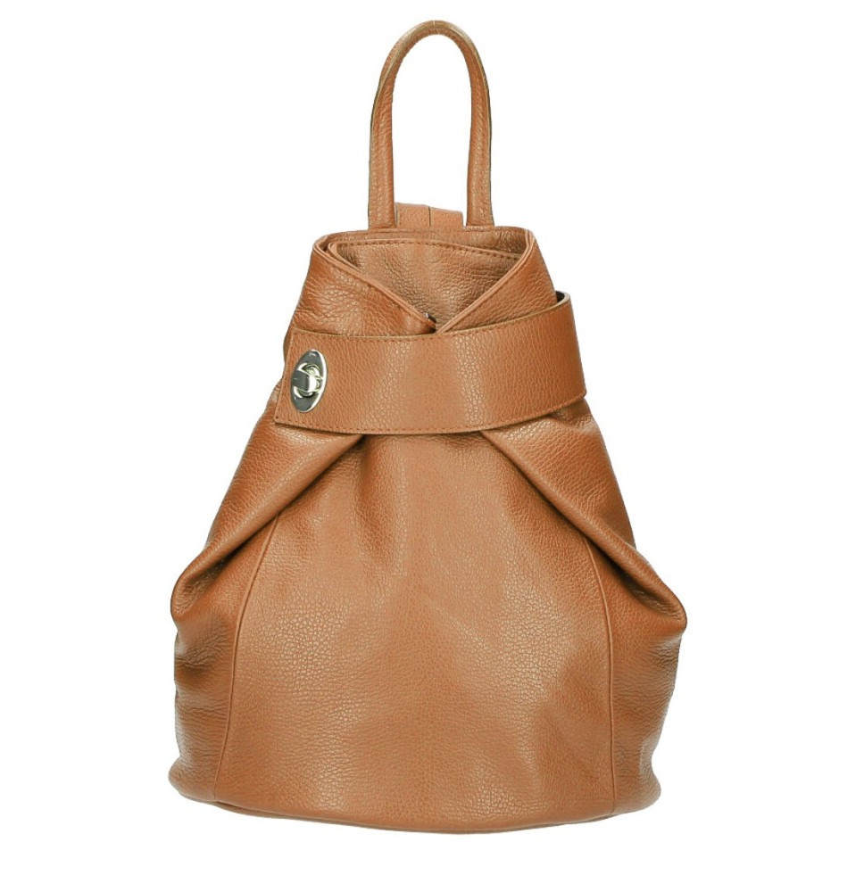 Leather backpack 443 cognac