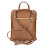 Leather backpack MI899 beige Made in Italy