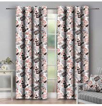 Tenda su anelli  140x250 cm marrone