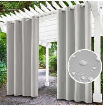 Tenda da giardino su anelli sulla terrazza MIG03 grigio chiaro