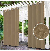 Tenda da giardino su anelli sulla terrazza MIG21 beige scuro