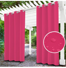 Garden curtain on rings on the terrace MIG143 pink
