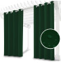 Garden curtain on rings on the terrace MIG143 dark green