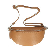 Bauchtasche echtes Leder MI163 cognac Made in Italy