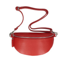 Bauchtasche echtes Leder MI163 rot Made in Italy