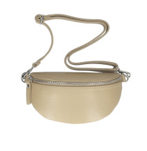 Marsupio in vera pelle MI163 taupe Made in Italy