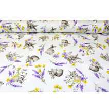 Stoffe Baumwoll - Hase, h. 140 cm