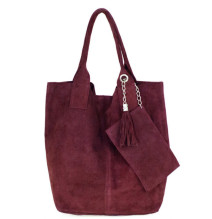 Maxi Ledertasche 804 bordeaux