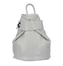 Leather backpack 443 gray