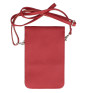 Leather strap pocket for Mobile MI895 red Made in Italy