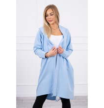 Dámsky kardigán oversize MI9005 nebesky modrý