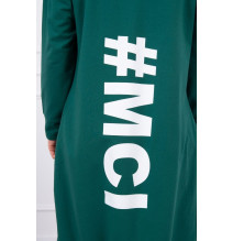 Long cardigan oversize MI9005 green