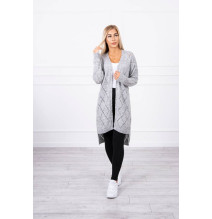 Women's sweater with geometric pattern MI2020-4 gray