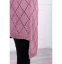 Women's sweater with geometric pattern MI2020-4 dark pink