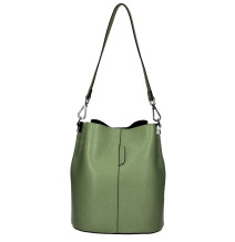 Ledertasche 401 Made in Italy Militärgrün