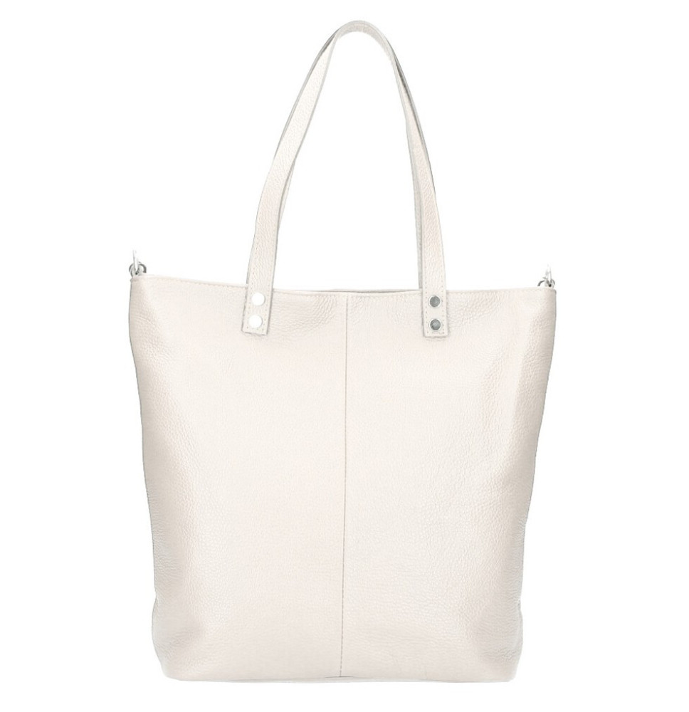 Maxi Ledertasche 165 beige MADE IN ITALY