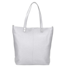 Maxi Borsa in pelle 165 grigio MADE IN ITALY